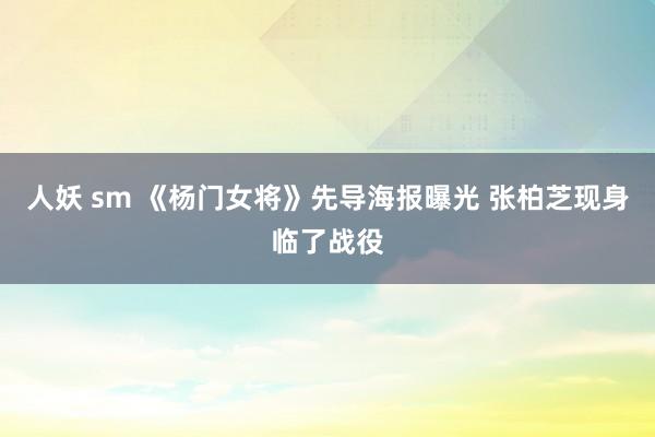 人妖 sm 《杨门女将》先导海报曝光 张柏芝现身临了战役